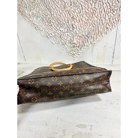 Louis Vuitton Sac Plat Tote Handbag in Monogram Canvas and Natural Leather - Picture 7 of 8